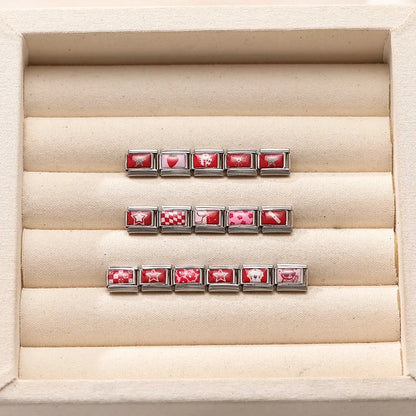 Wholesale Cute Animal Swimming Dogs Cats Sheep Charm Bracelet Fit 9mm Bracelet Stainless Steel Italian Links Making DIY Jewelrys