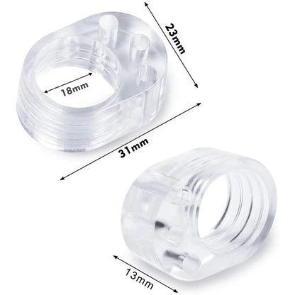 Door Stop Doorstop Safety Supplies Transparent Silicone Door Handle Pad Wall Impact Buffer Baby Safety Protection Home