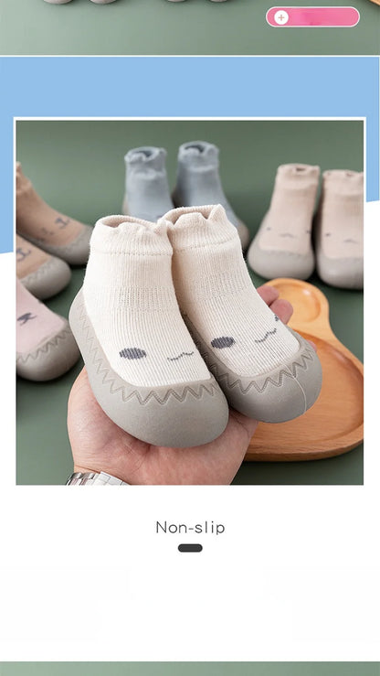 Baby Socks Shoes Infant Cute Cartoon Kids Boy Shoes Soft Rubber Sole Child Floor Sneaker BeBe Booties Toddler Girls First Walker