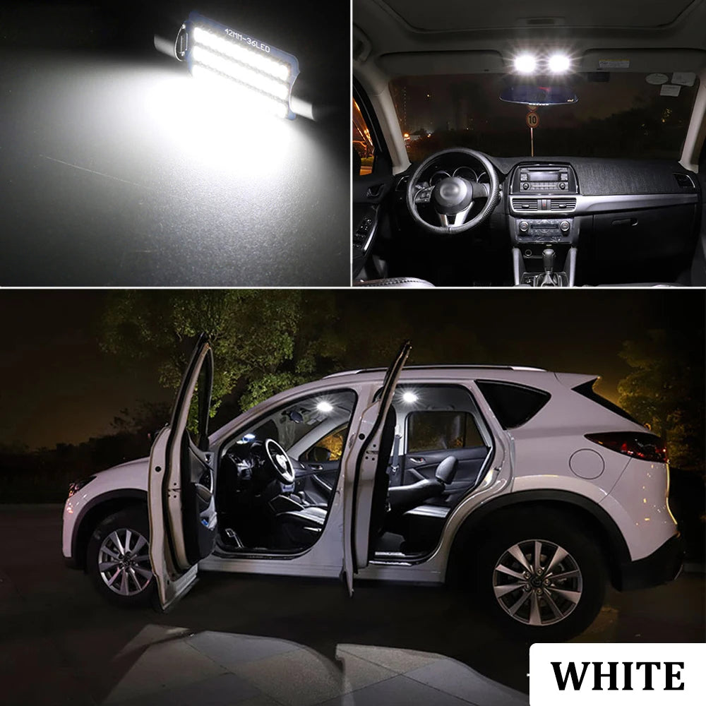 ABRIGHT Car Interior LED Light Canbus For Seat Ibiza 6P 6J 6L FR 1993-2020 Accessories Map Dome Trunk Glove Box Indoor Lamp Kit