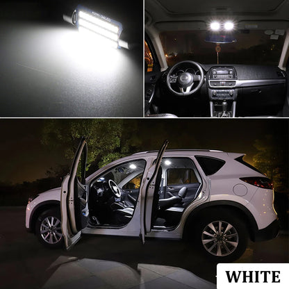 ABRIGHT Car Interior LED Light Canbus For Seat Ibiza 6P 6J 6L FR 1993-2020 Accessories Map Dome Trunk Glove Box Indoor Lamp Kit