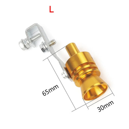M/L Size Universal Simulator Whistler Exhaust Fake Turbo Whistle Pipe Sound Muffler Blow Off Tunning