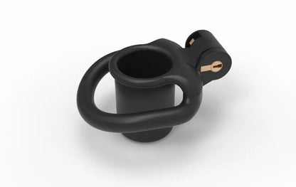 Munchkin Deep Throat Inverted Penetration Master Padlock Male Chastity Cage for Chastity Pros，penis tube micro cock cage