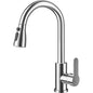 304 Stainless Steel Pull out Kitchen Faucet Deck Mounted Sink Water Tap with Mixer Stream Sprayer Head Hot Cold Taps for Kitchen