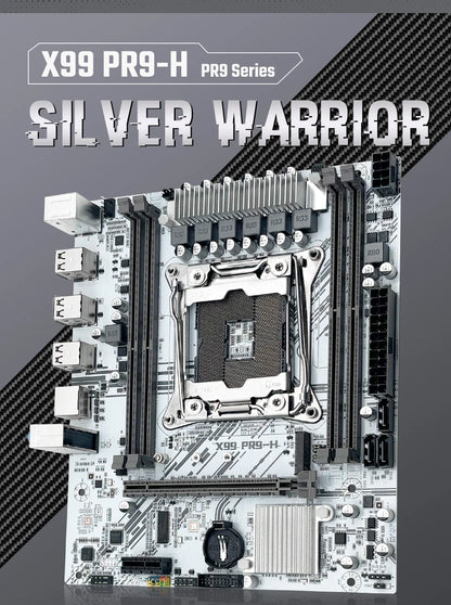 MACHINIST White X99 Motherboard Kit Set Optional Xeon E5 2640 V4 LGA 2011-3 CPU DDR4 2*8G=16GB RAM NVME/SATA M.2 PR9-H Combo