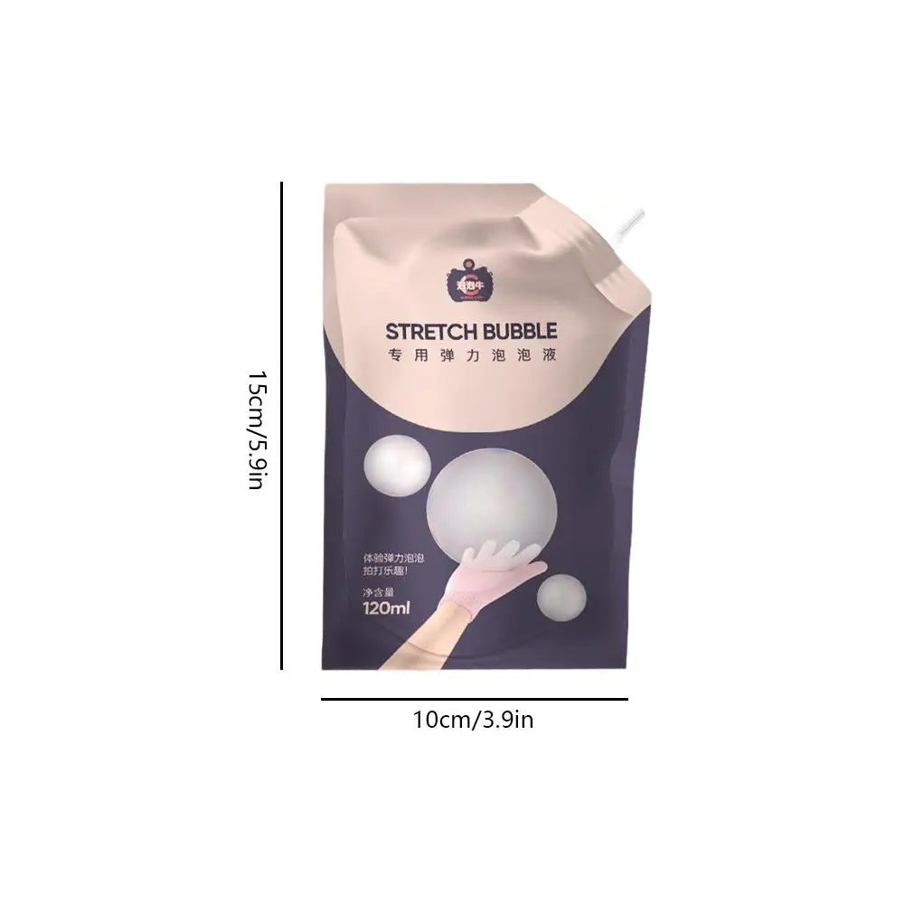 Smoke Bubble Stick Kit Rechargeable Mist Bubble Maker with Bubble Solution Gloves Charging Cable Smoky Bubble Liquid
