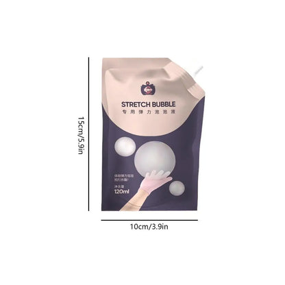Smoke Bubble Stick Kit Rechargeable Mist Bubble Maker with Bubble Solution Gloves Charging Cable Smoky Bubble Liquid