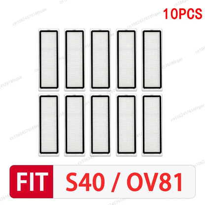 For Xiaomi S40 / OV81 Robot vacuum cleaner Accessories Main Side Brush Mop Cloth Hepa Filter Dust Bag Replacement Spare Parts
