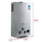 LPG 6L/8L/10L/12L/16L/18L Wasser Heizung 36KW Instant Liquefied Petroleum Gas Wasser heizung Edelstahl Kessel Kit Portable