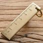 Retro Brass Straight Rulers Centimeter Inches Metal Triangle Ruler Protractor Stationery Measuring Tool School Office Supplies
