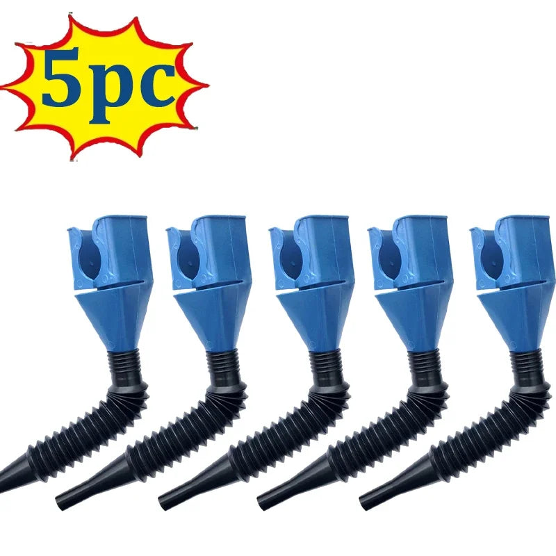 1/3/5PCS Telescopic Car Refueling Funnel Universal Engine Oil Gasoline Filter Transfer Funnels Tool Foldable Portable Funnels