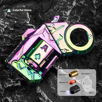 Stress Relief Toy Pistol Guns Eject Fidget Roller Paragraph Ring Mechanical Slider Multi-functional Sensory Toys Anti Anxiety