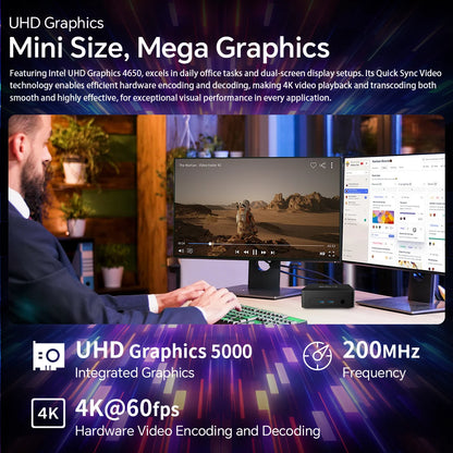 SOYO Mini PC Y5 PLUS Intel I7 4th Gen 4600U 8GB RAM 128GB ROM Windows 11 Pro WiFi BT4.2 Desktop Computer