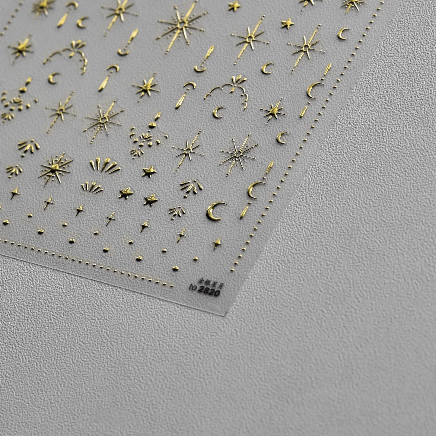 Bronzing Nails Sticker Ice Transparent Star Back Adhesive Nail Art Stickers Cool Five-pointed Star Manicure Decoration 3D Decals