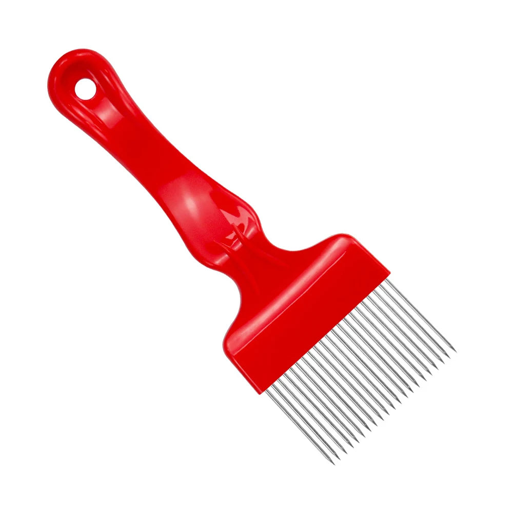 1 Pc Beekeeping Shovel Honey Spatula Anti-slip Handle 21 Needle-shaped Cut Honey Knife Spur Tooth Beehive Tools