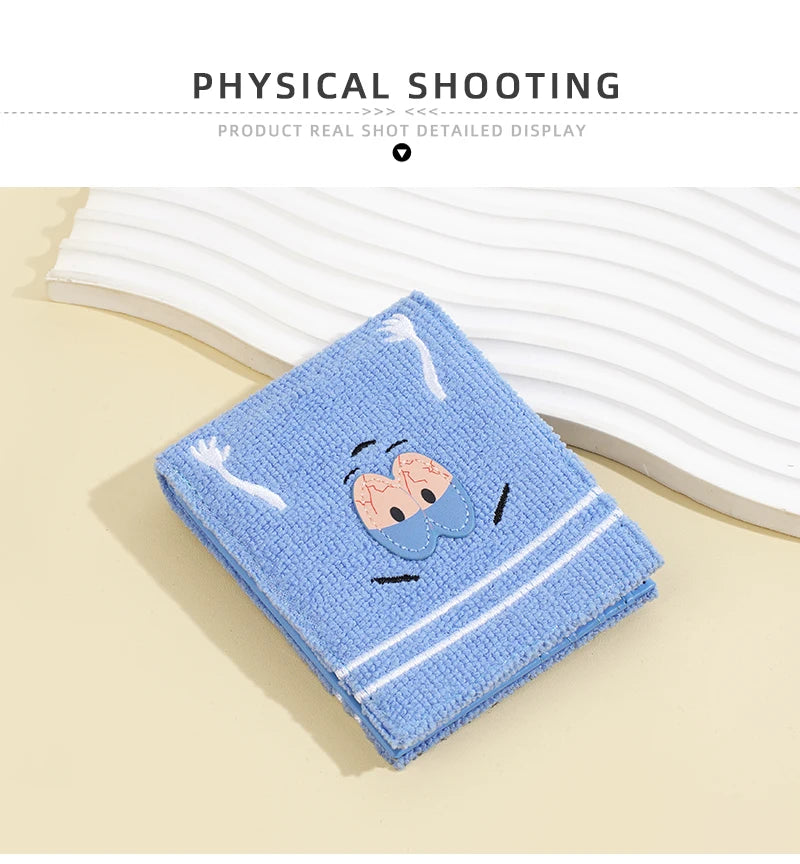Plush Cartoon Wallet for Women Soft Fuzzy Surface with Zip PU Leather Coin Purse Closure Cute Casual Gift for Girls