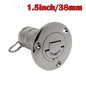 AD New Stainless Steel 316 Deck Filler GAS DIESEL FUEL WASTE WATER 38mm 50mm Mirror Polish Marine Boat Hardware Deck Filler Cap