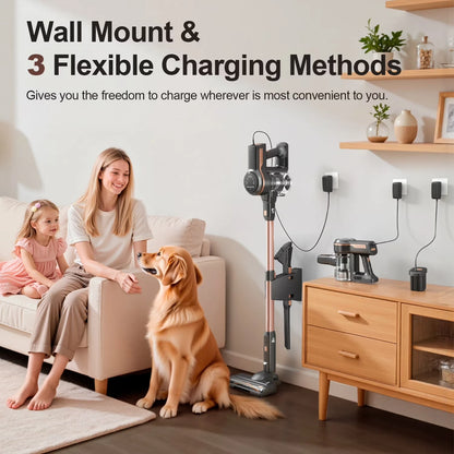 INSE S7P 465W Cordless Vacuum Cleaner 45KPA Strong Suction for Pet Hair and Carpet 55Mins Runtime Household Cleaning