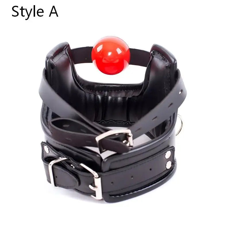 BDSM PU Leather Straitjacket Bondage Body Harness Adult Game Straight Jacket Halloween Clubwear Costume Armbinder Sex Toys Women