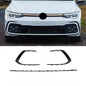 GTI style car accessories body kit Front Bumper Grill decoration sports version front grille fog lamp For vw golf 8 mk8 R-Line
