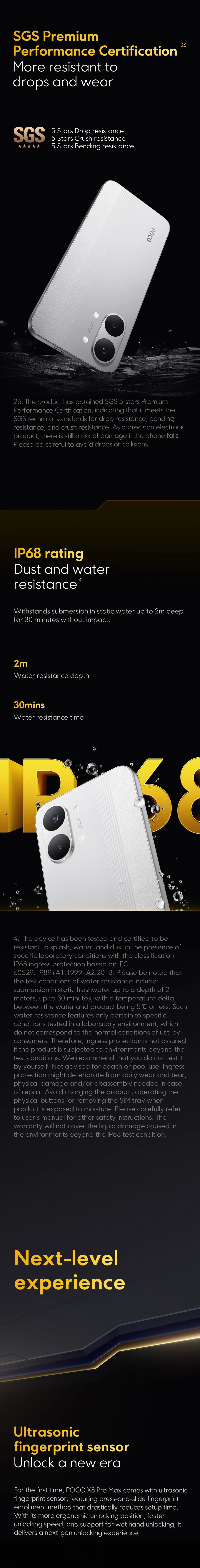 POCO X8 Pro MAX 5G NFC 256GB/512GB Smartphone 6.83" AMOLED