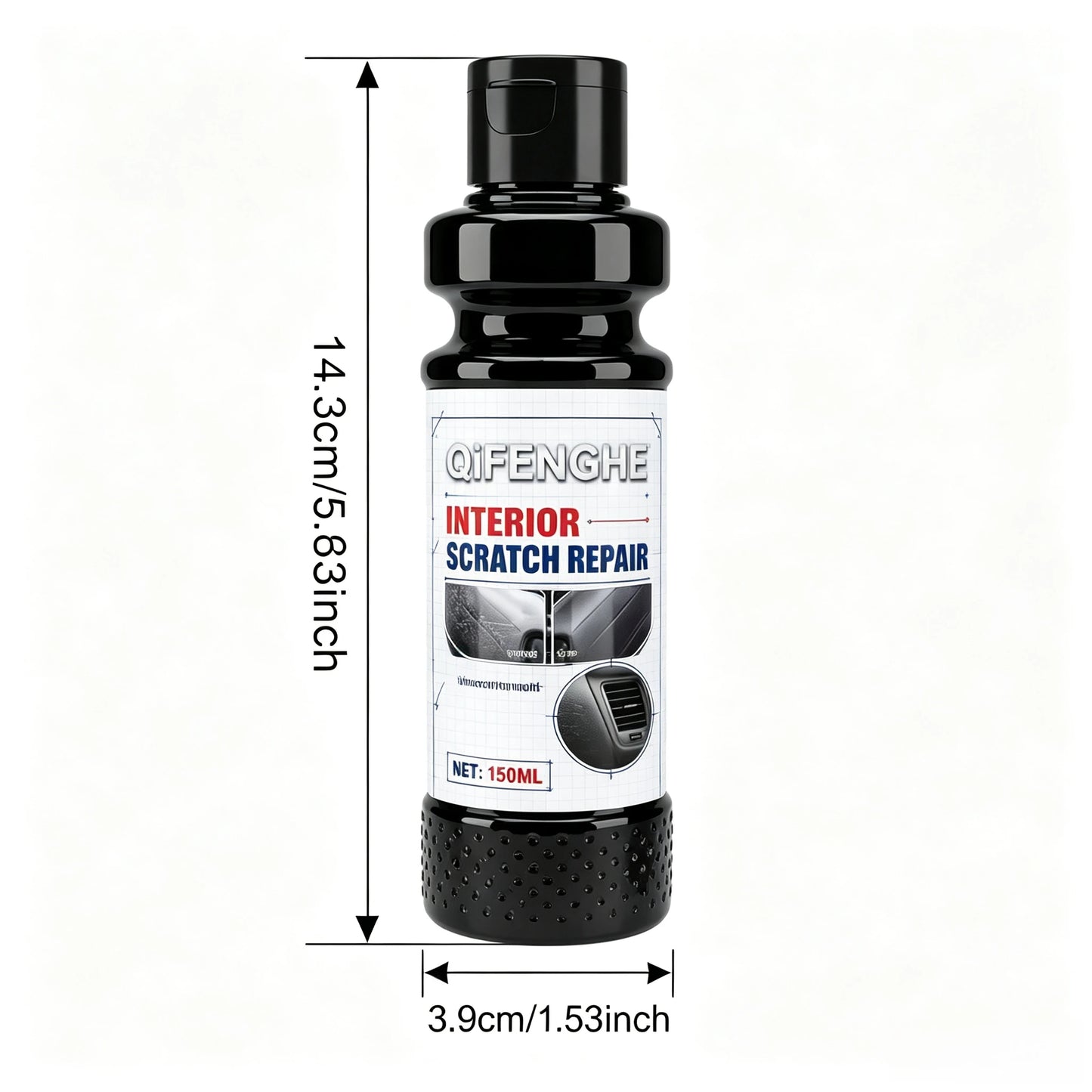 Car Interior Plastic Repair Liquid Instantly Eliminate Surface Scratches Apply Clear Coating to Refresh Worn Dashboard Panels