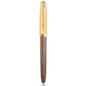 JINHAO 85 Metal/Wood Fountain Pen Golden Cap Extra Fine Nib Ink Pen Office School Supplies Stationery Pens for Writing