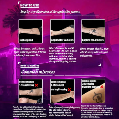 Temporary Tattoos Man Sexy Hotwife Waterproof Fake Tatto Finger Succubus Herbal Juice Tattoo Sticker Must Tattoo Woman Tatuaje
