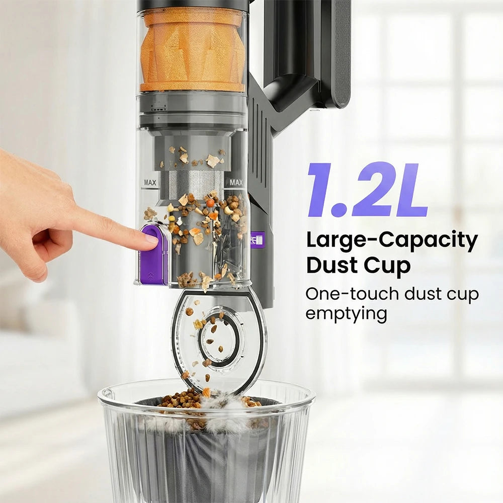COTIAR R11 500W 50000PA Power Handheld Cordless Wireless Vacuum Cleaner for Home Appliance 1.2L Dust Cup Removable Battery