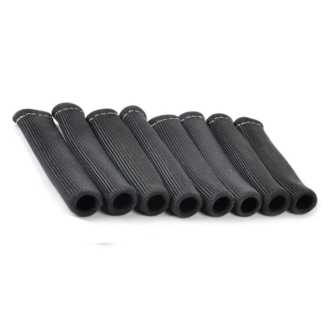 8PCS Sleeve Heat Shield Cover 2500 Degree Spark Plug Wire Boots Protector Spark Plug Cable Heat Insulation Wrap Titanium Fiber