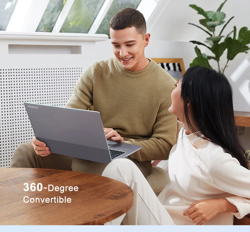 Ninkear YBOOK 15 Laptop 15.6 Inch 360° Flipable Touchscreen 16GB+512GB 2-in-1 Yoga Mode AMD Windows 11 Notebook 360° Flipable