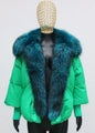 2024 Winter Women Warm Coat Oversized Real Fox Fur Collar Thick Luxury Outerwear New Fashion 90% Goose Down Jacket