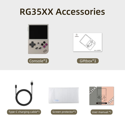 ANBERNIC RG35XX Plus/RG35XX Retro Handheld Game Console 3.5″ IPS Screen Linux Portable Video Game Player Support HD-M-I TV Outpu