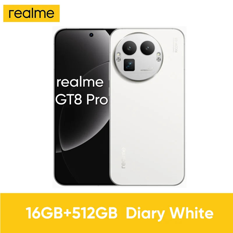 realme GT 8 Pro 5G Smartphone Snapdragon 8 Elite Gen 5 50W Wireless Charge 200MP Ultra Camera 144Hz Screen New EU Version