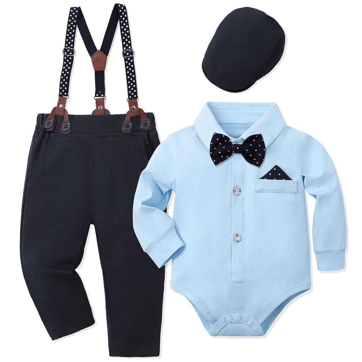 Baby Boy Clothes Christening Outfit Infant Baptism Easter Dedication White Suits Toddler Wedding Birthday Party Gift Set