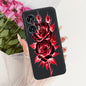 Case For Motorola Edge 50 Fusion Cover XT2429-1 Popular Flower Soft Black Silicone Phone Cases For Motorola G96 5G MotoG96 Funda
