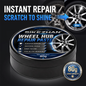 Car Wheel Hub Repair Paste, Scratch & Oxidation Remover, Color Restorer & Polish Wax Cleaner for Alloy Chrome Rims & Tires (80g)