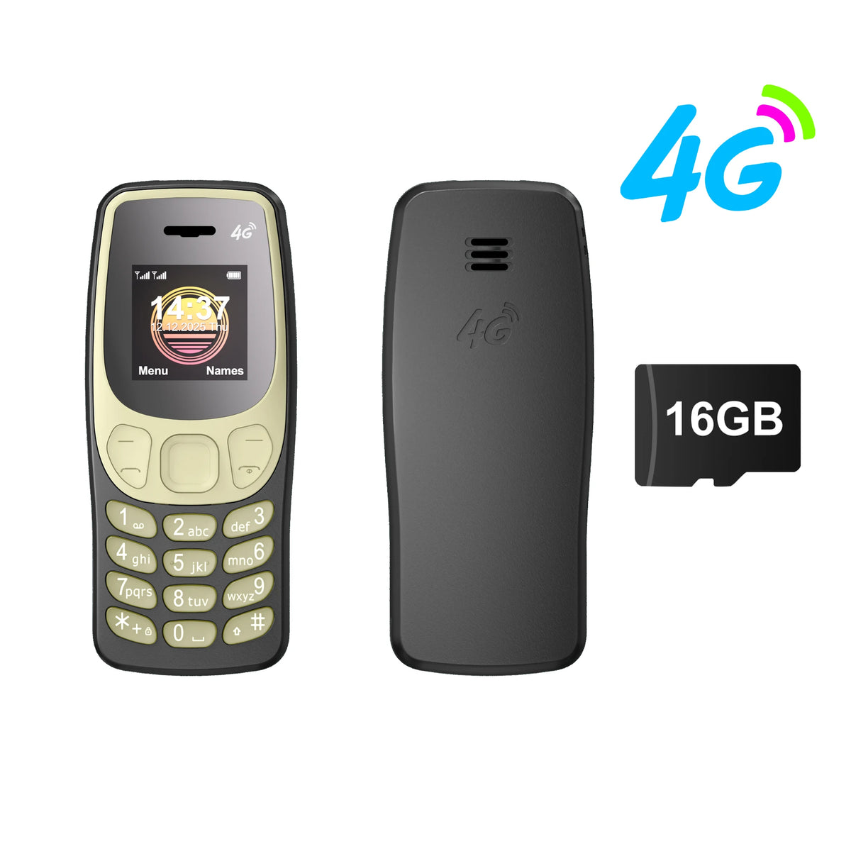 SERVO BM80 LTE Super Small Mobile Phone 4G Network Auto Call Record Speed Dial Blacklist Dual SIM Standby Mini Feature Cellphone