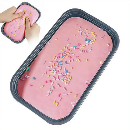 Sticky Box Cake Squishy Toy Slow Rising Squeeze Toy Butter Ice Cream Box Squishy Fidget Toy Anti Stress Release Hand Relax Gift