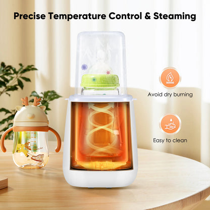 6in1 Fast Electric Baby Bottle Warmer Heater Sterilizer For Breast Milk Digital Timer Temperature Control Automatic Shutoff 220V