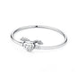 Original 925 Sterling Silver Bracelets Love Heart Moon Flower Butterfly Pave CZ Bracelets For Women DIY Jewelry Party Gift