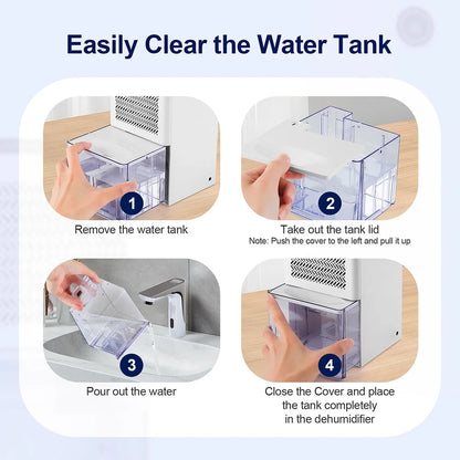1L Small Dehumidifier Mini Air Dehumidifier Home Moisture Absorbers Air Dyer Indoor Moisture Remover Deodorizer Air Purifier