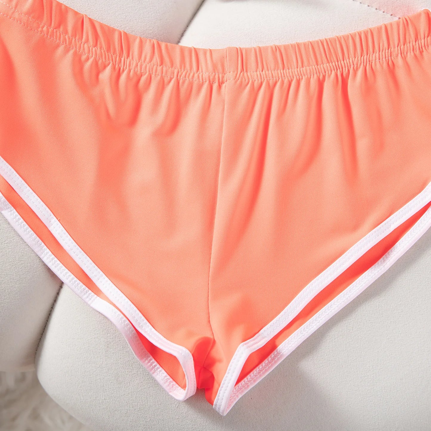 Sexy Running Elastic Sport Shorts Men's Summer Shorts Hot Pants Bar Nine Points Slim Fit Cotton Milk Silk Men's Fashion