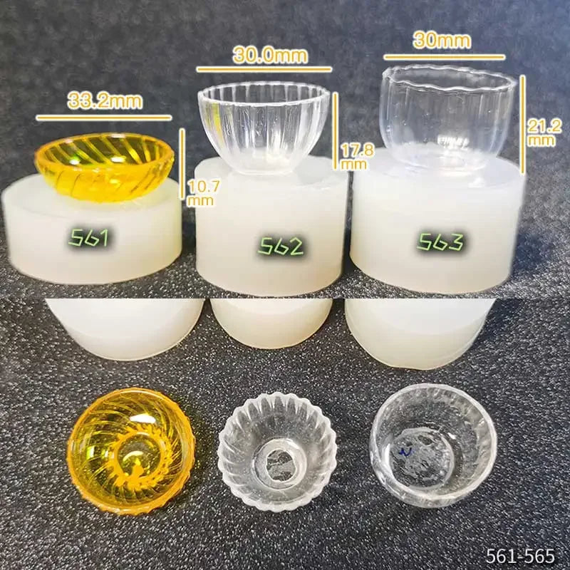 Miniature Food Play Mini Vintage Plate Fruit Plate Dinner Plate Doll House Mini Baking Baking Pan Organizer Jar Silicone Mold