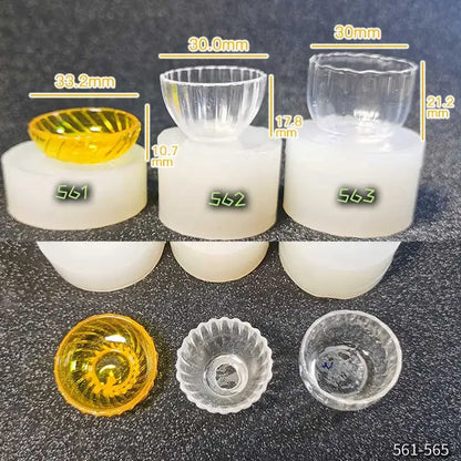 Miniature Food Play Mini Vintage Plate Fruit Plate Dinner Plate Doll House Mini Baking Baking Pan Organizer Jar Silicone Mold