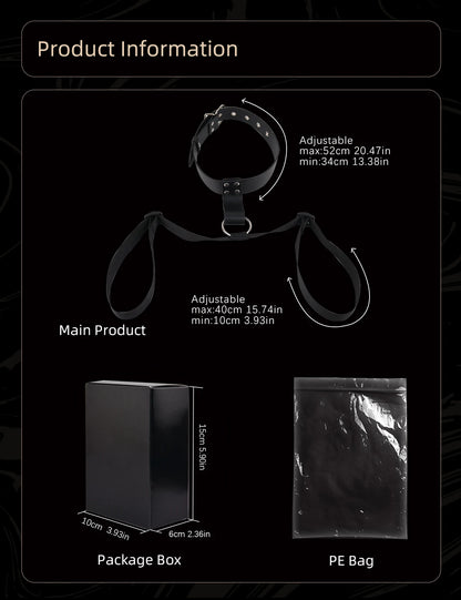 QKKQ PU Leather And Webbing Erotic Bra Chest Harness Belt Breast Teating Chest Binder BDSM Sex Toys For Women Erotic Accessories