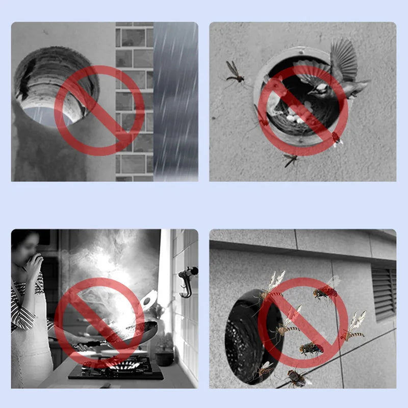 Stainless Steel Wall Ceiling Air Vent Ducting Ventilation Exhaust Grille Cover Waterproof Outlet Heating Cooling Vents Cap