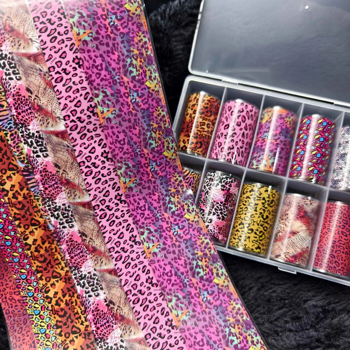 10Rolls Halloween  Flower Plaid Angel Marble  Bow Nail Foils Transfer Paper  Nail Art Stickers   Decal  Nails Decoration