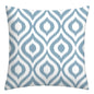 Lake blue white geometric linen pillowcase sofa cushion cover home decoration can be customized for you 40x40 45x45 50x50 60x60