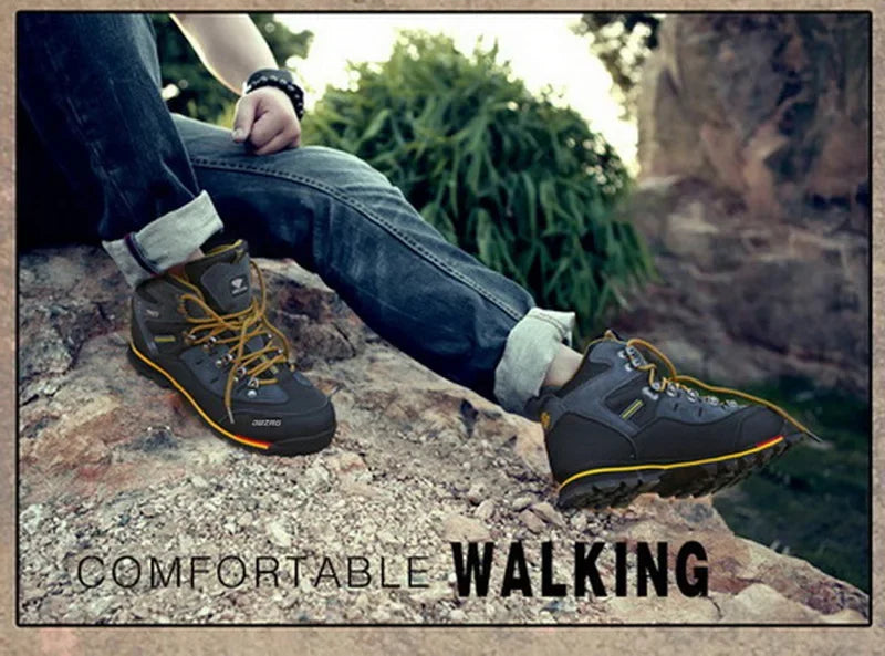 Mixed Gender Hiking Shoes Men Winter Mountain Climbing Trekking Boots Top Quality Outdoor Fashion Casual Snow Boots Plus Size 47